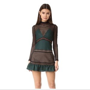 Self Portrait Forest Mini Dress